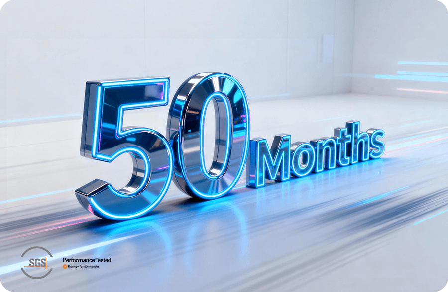 50-Month Smooth Experience