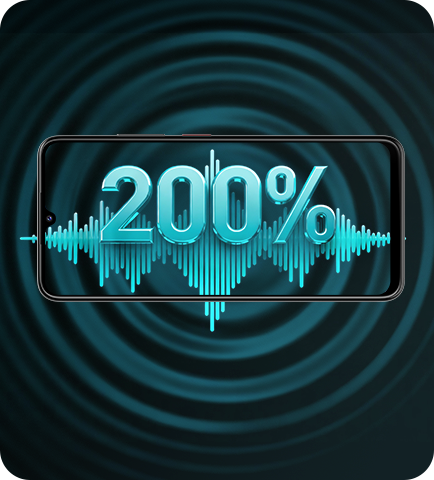 200%* Volume Boost